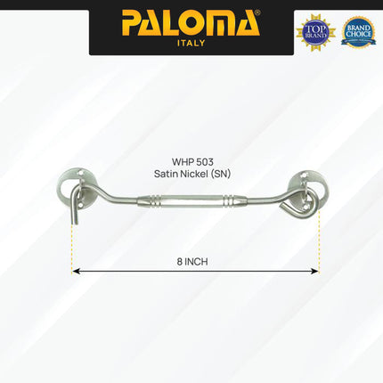 PALOMA Penahan Hak Angin Jendela Window Hook Solis Steel Baja Gold Emas Satin Silver Antique Antik Black Hitam WHP 501 503 507 509