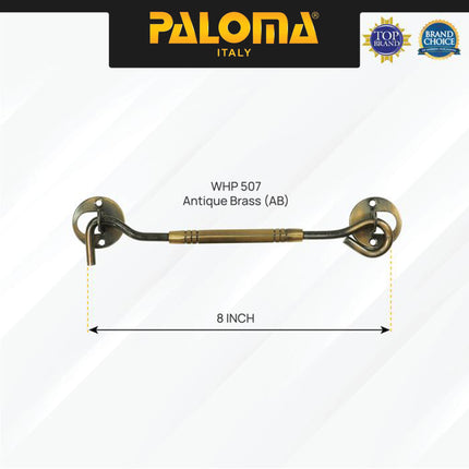 PALOMA Penahan Hak Angin Jendela Window Hook Solis Steel Baja Gold Emas Satin Silver Antique Antik Black Hitam WHP 501 503 507 509