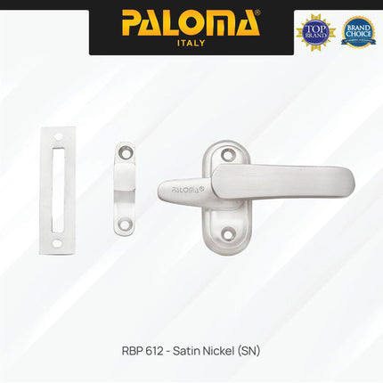 PALOMA RBP Rambuncis Kunci Pengunci Penahan Jendela Rumah Window Slot Kunci Grendel Gerendel Brass Kuningan Gold Silver Grey Antique Black Emas Abu Antik Hitam RBP 611 RBP 612 RBP 614 RBP 615