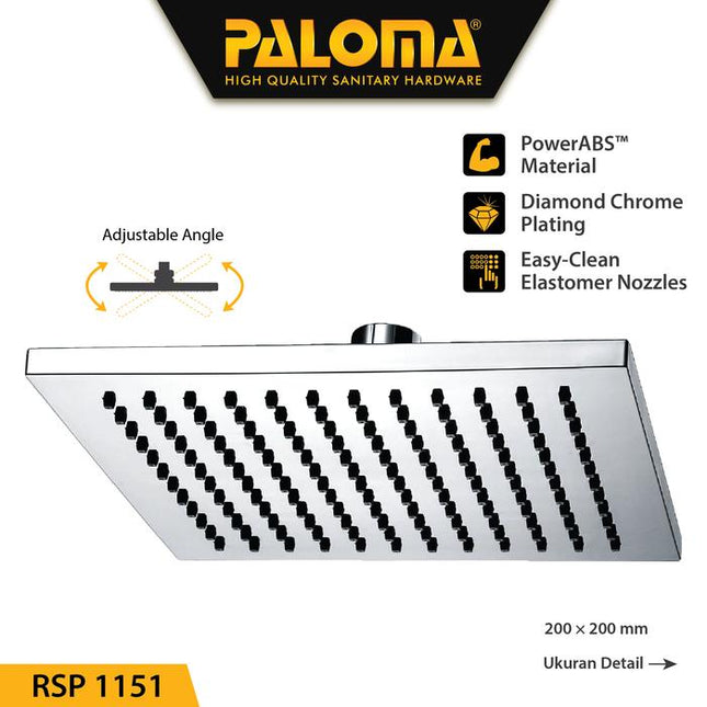 PALOMA Rainshower Head RSP 1151 Rain Shower Mandi Atas Kepala