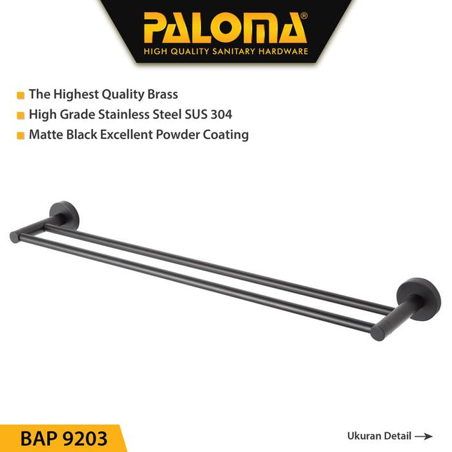 PALOMA Rak Handuk Baju Gantungan BAP 9203 & BAP 2103 Hanger Dinding Kamar Mandi