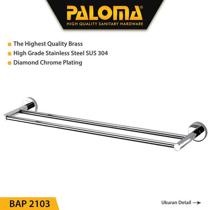 PALOMA Rak Handuk Baju Gantungan BAP 9203 & BAP 2103 Hanger Dinding Kamar Mandi