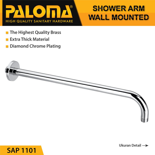 Shower Arm Wall Mounted PALOMA SAP 1101 Pipa Rainshower Headshower Dinding