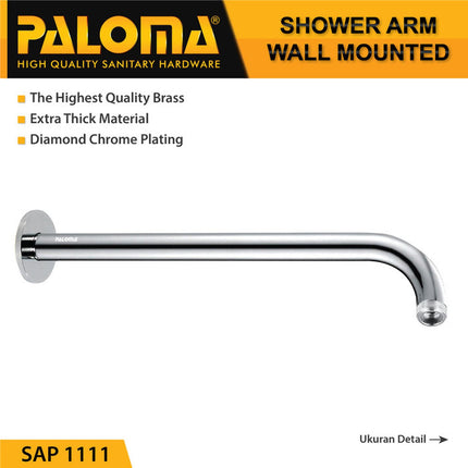 PALOMA SAP 1111 Wall Shower Arm Pipa Rainshower Headshower Dinding