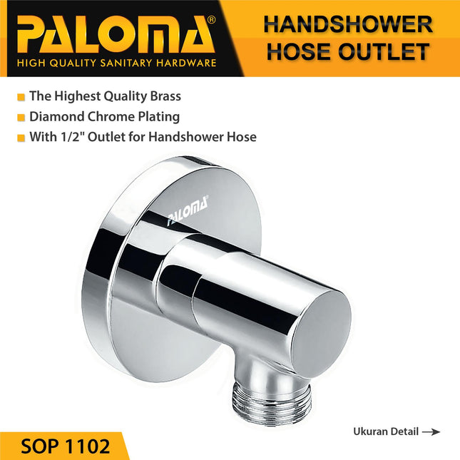 Shower Outlet Elbow&nbsp;PALOMA SOP 1102 Lubang Keluaran Selang Handshower