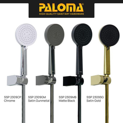 PALOMA SSP 2309 Shower Set Handshower Mandi Hand Shower Head Kepala Shower Genggam Sower 3 Mode Paket ABS Chrome Gunmetal Gun Metal Grey Black Gold Silver Abu Hitam Emas SSP 2309CP SSP 2309GM SSP 2309MB SSP 2309SG