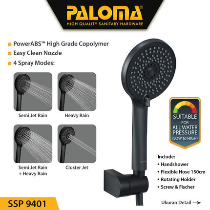 PALOMA SSP 9401 Shower Set Handshower Mandi Hand Head Kepala Air Paket