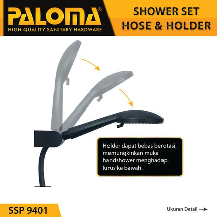 PALOMA SSP 9401 Shower Set Handshower Mandi Hand Head Kepala Air Paket