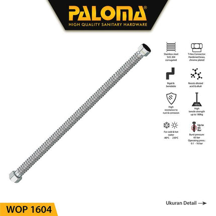 PALOMA WOP 1604 Wavy Hose 40cm Selang Kaku Flexible Air Panas Heater
