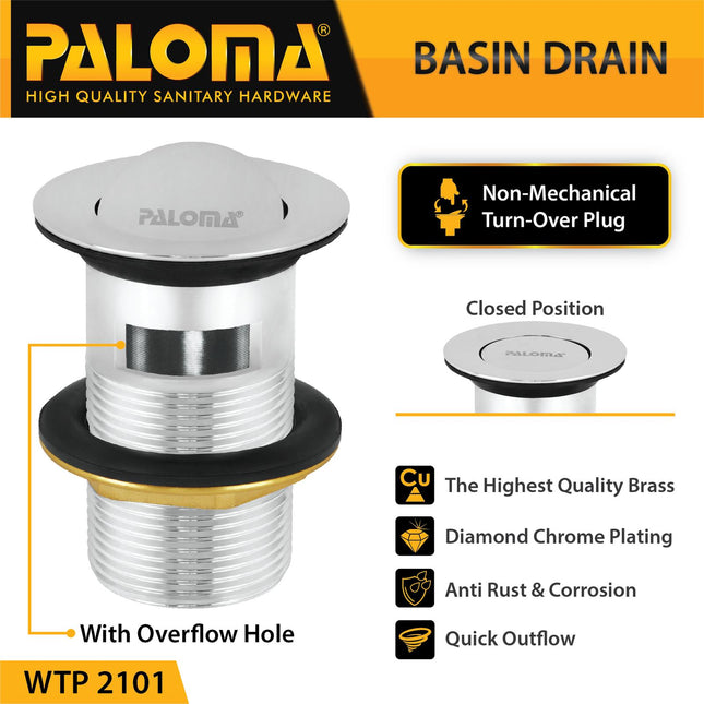 Pop Up Waste PALOMA WTP 2101 Afur Wastafel Kepala Sifon Avur Washtafel