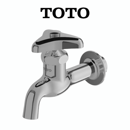 Kran Tembok Dinding TOTO T23B13 Stainless Steel