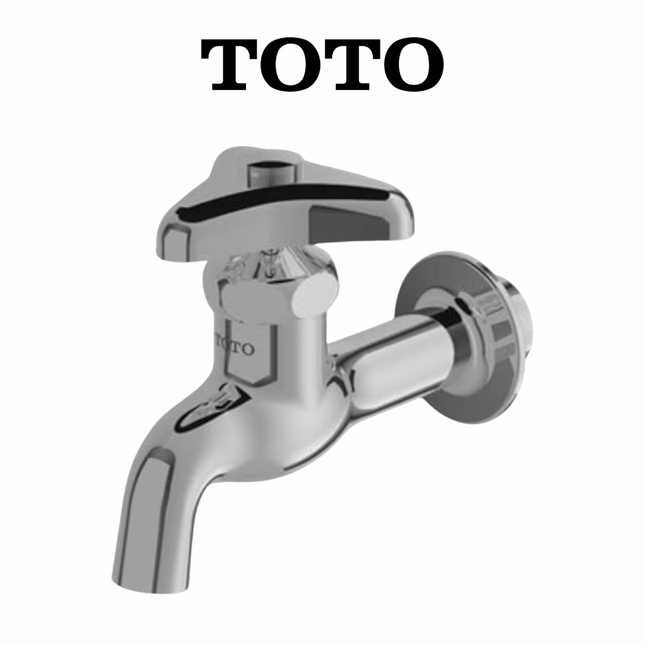 Kran Tembok Dinding TOTO T23B13 Stainless Steel