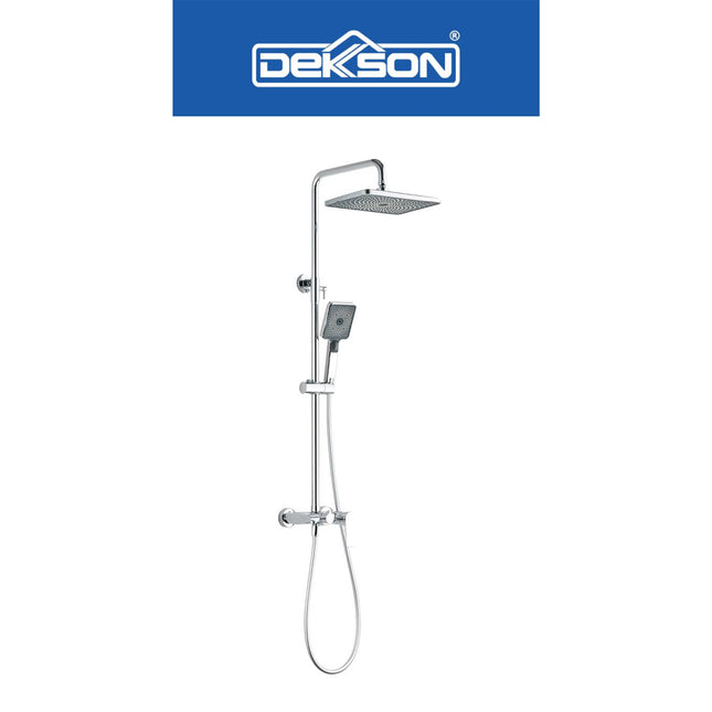 Shower Set 3 Function Dekkson SS 7828-3 CP MB Shower Tiang Set Column Mandi Keran Kran Panas Dingin Chrome Black