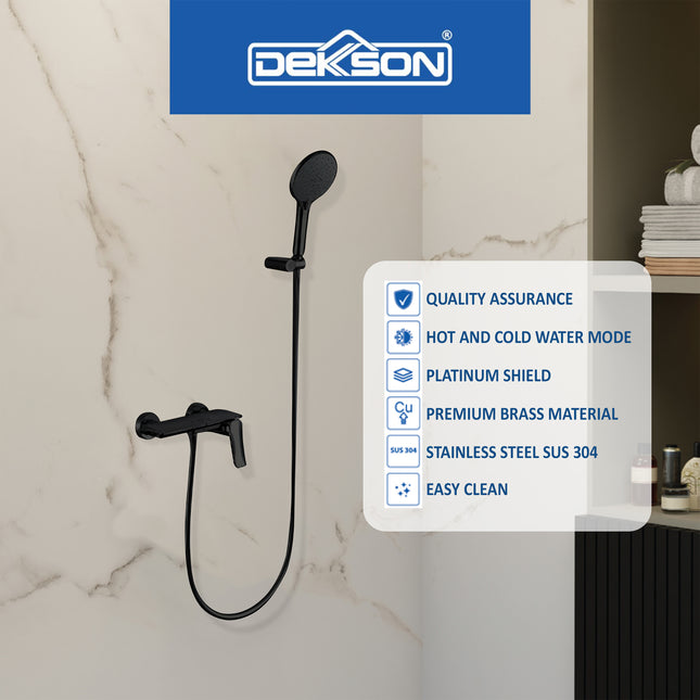 Shower Set 2 Function Dekkson SS 8718-2 Concealed Mandi Air Panas Dingin Dinding Wall Shower Mixer Hot Cold Kamar Mandi Bathroom