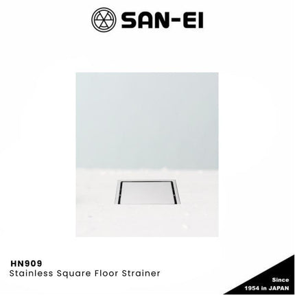 Floor Drain SAN-EI HN909 Stainless Square Floor Strainer Saringan Got Kamar Mandi