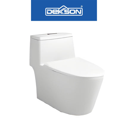 Kloset Toilet Monoblock Siphonic TMS 6626 S Trap WH FREE Stop Valve 2 Out - Shower Hose - Jet Shower Set