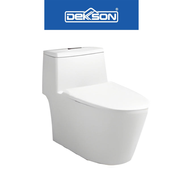 Kloset Toilet Monoblock Siphonic TMS 6626 S Trap WH FREE Stop Valve 2 Out - Shower Hose - Jet Shower Set