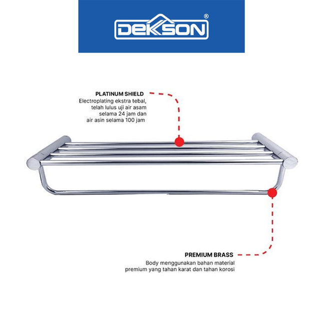 Tower Shelf Dekkson TS 3510 Rak Handuk Dinding Towel Bar