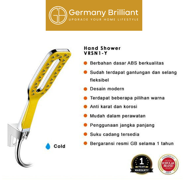 Hand Shower Warna-Warni Germany Brilliant VRSN1 Series