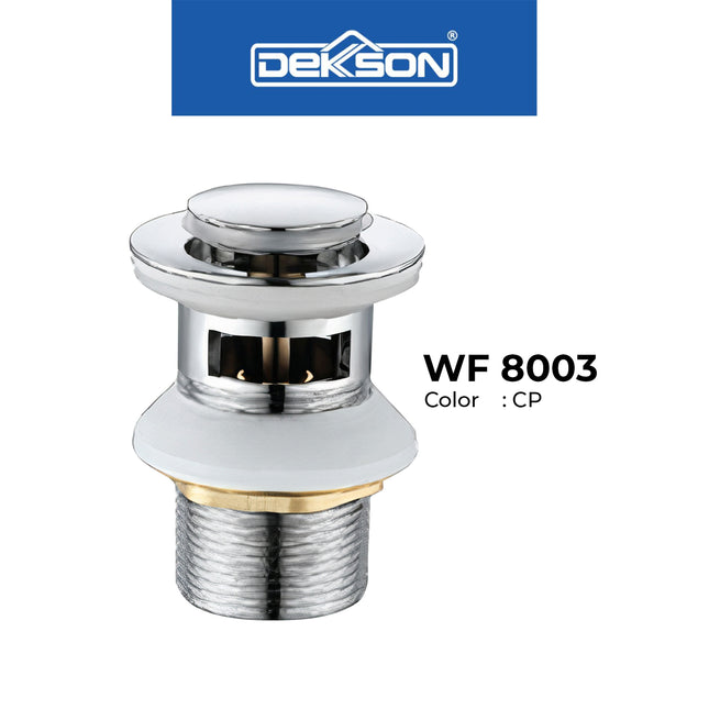 Waste Fitting Pop-Up Dekkson WF 8003 lubang Pembuangan Air Wastafel Drain Waste Fitting
